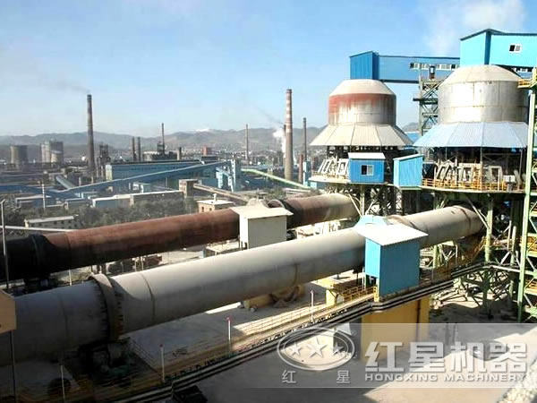 氧化鋅回轉窯工作現(xiàn)場