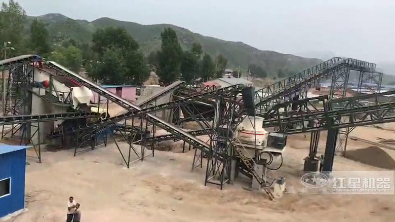 河北豐寧時產(chǎn)100噸鵝卵石碎沙生產(chǎn)視頻
