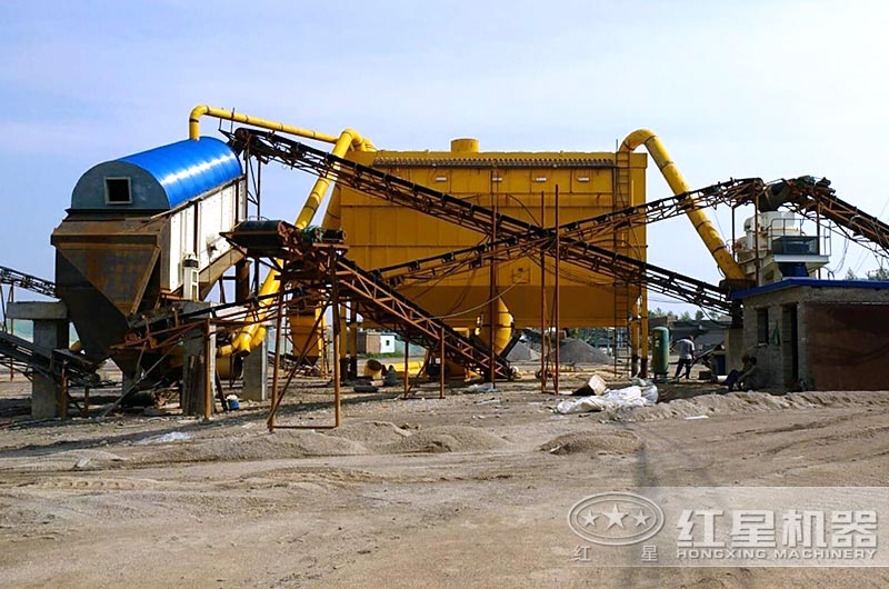 8518石子制沙機工作現(xiàn)場圖片