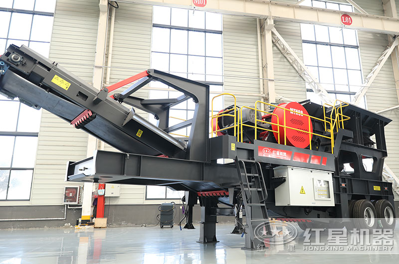 輪胎式移動(dòng)粉碎機(jī)圖片，鄂破