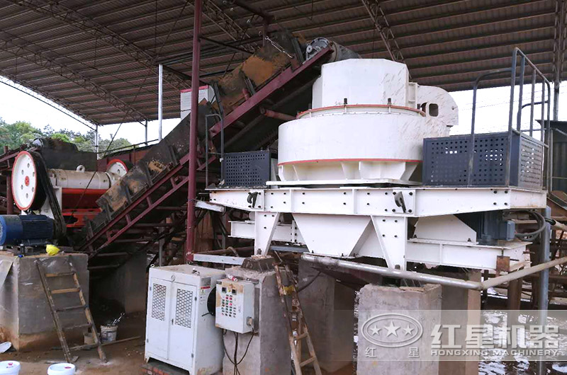 粗沙打成細沙生產(chǎn)現(xiàn)場圖片