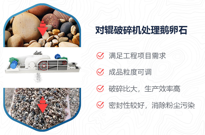 對輥破碎機(jī)能擠鵝卵石嗎？附視頻