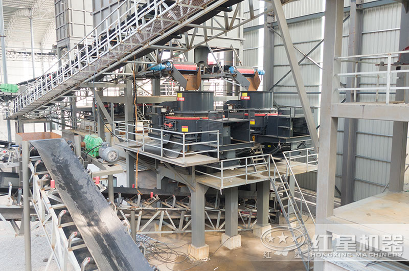 HVI制砂機(jī)工作現(xiàn)場圖片