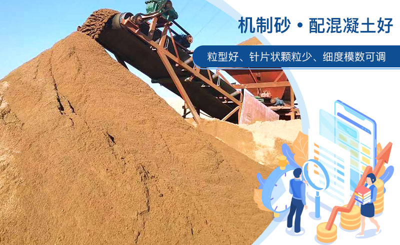 機制砂和河沙哪個配混凝土好？成套制砂設(shè)備多少錢？