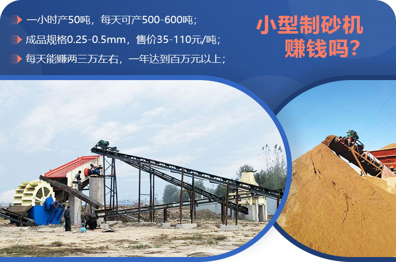 小型制砂機(jī)賺錢嗎？小型制砂機(jī)圖片及價(jià)格