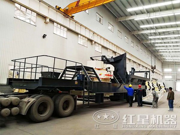 青石、鵝卵石等物料制砂處理推薦使用車載流動(dòng)制砂機(jī)