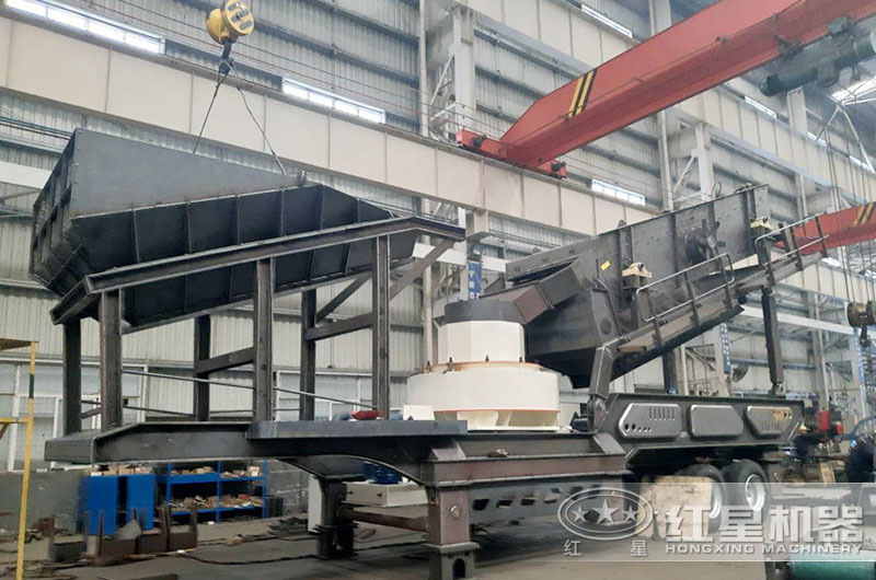 紅星柴油流動破沙機(jī)生產(chǎn)車間