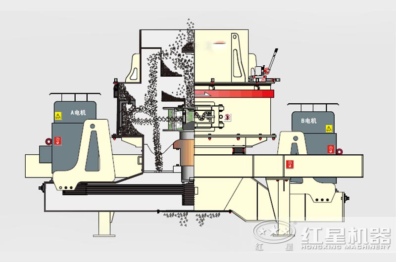 紅星立式?jīng)_擊式破碎機結(jié)構(gòu)圖