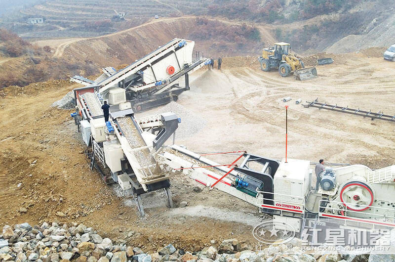 移動(dòng)履帶一體式石子破碎機(jī)類別、價(jià)格及現(xiàn)場圖片