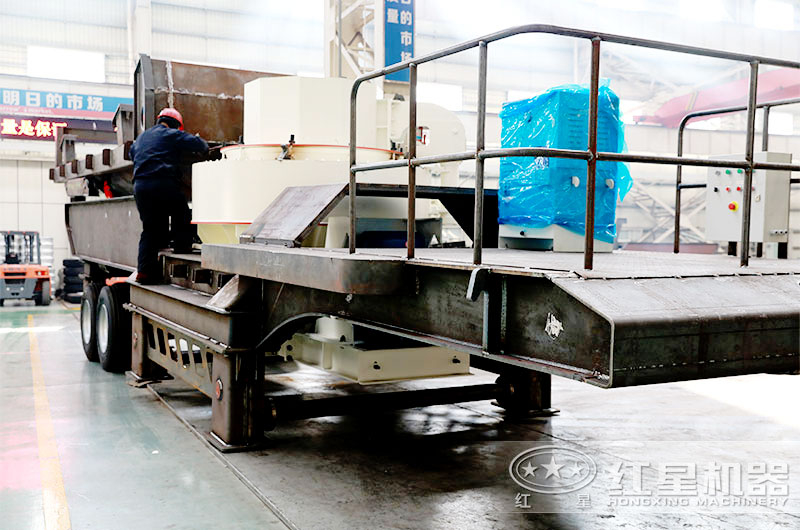 移動(dòng)制砂機(jī)生產(chǎn)車(chē)間