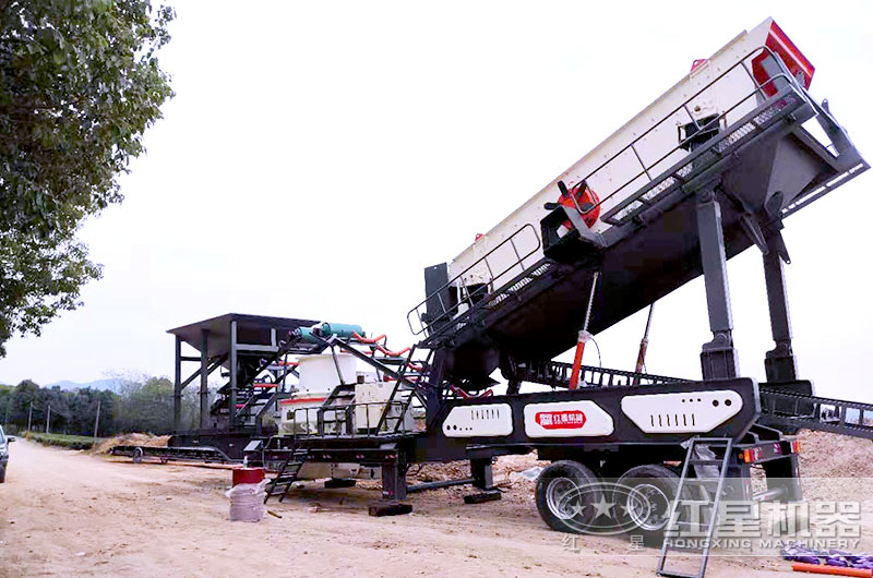 可移動(dòng)煤矸石制砂機(jī)多少錢(qián)一套？山西現(xiàn)場(chǎng)視頻展示