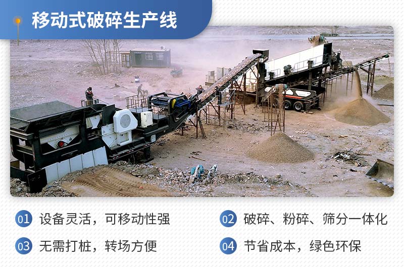 紅星機(jī)器移動式破碎生產(chǎn)線