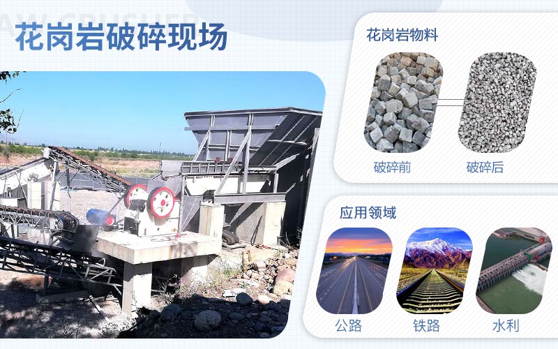 花崗巖破碎用什么機(jī)器？配置一套花崗巖破碎設(shè)備需要多少錢?