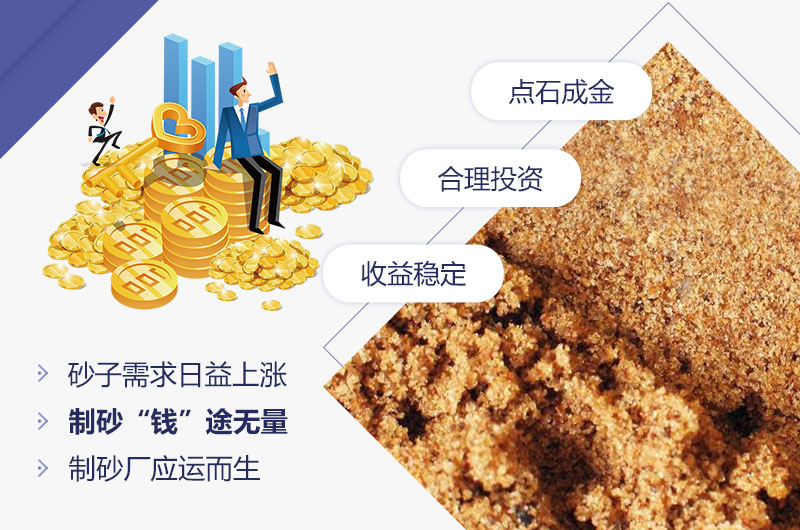 石頭制砂低投資，高收益