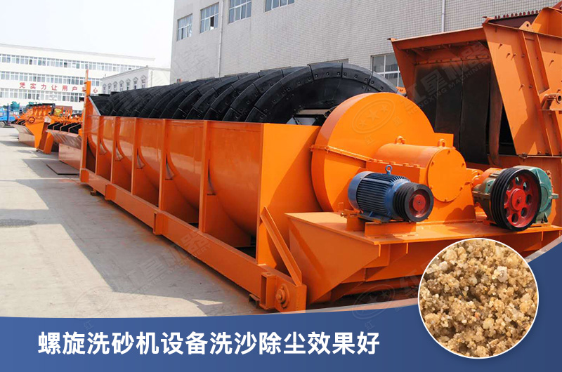 螺旋洗砂機設備每小時產(chǎn)量多少，型號有哪些？